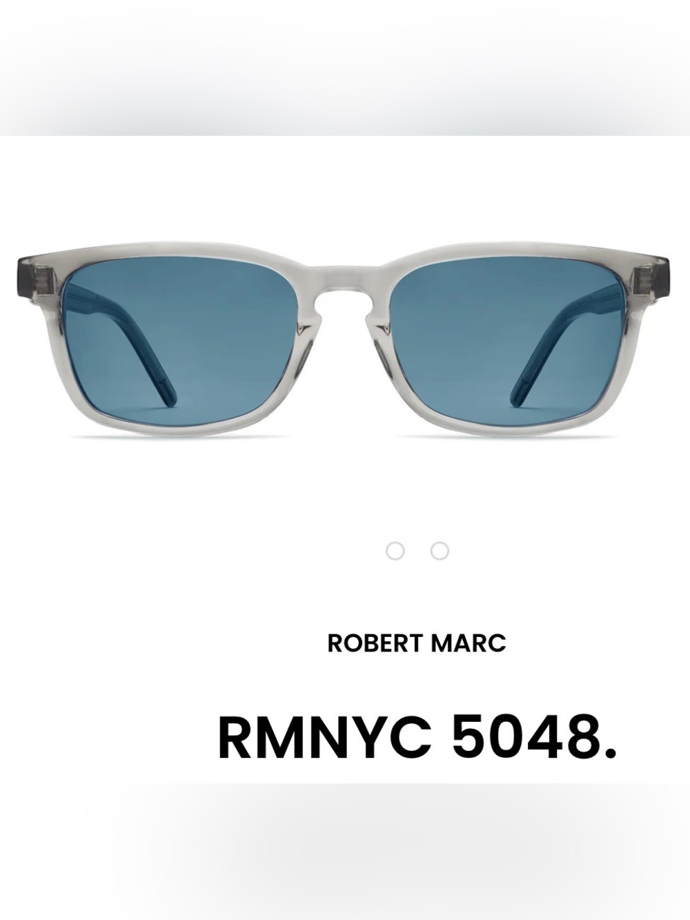 Robert Marc RMNYC 5048 Sunglasses — Silver Frame with Gray Lenses